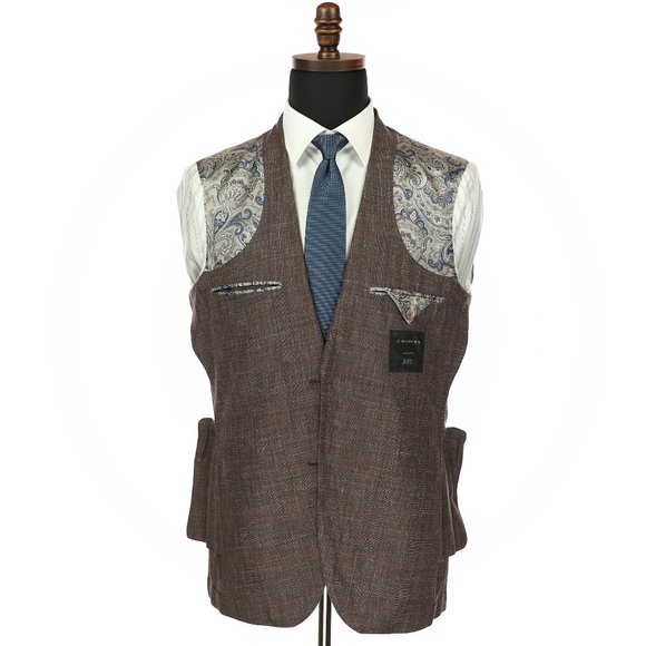 J. Hilburn Vitale Barberis Canonico Wool Cotton Linen Silk Blend Sport Coat 40R - Picture 9 of 12